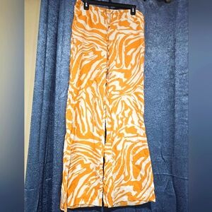 H&M wide leg printed pants